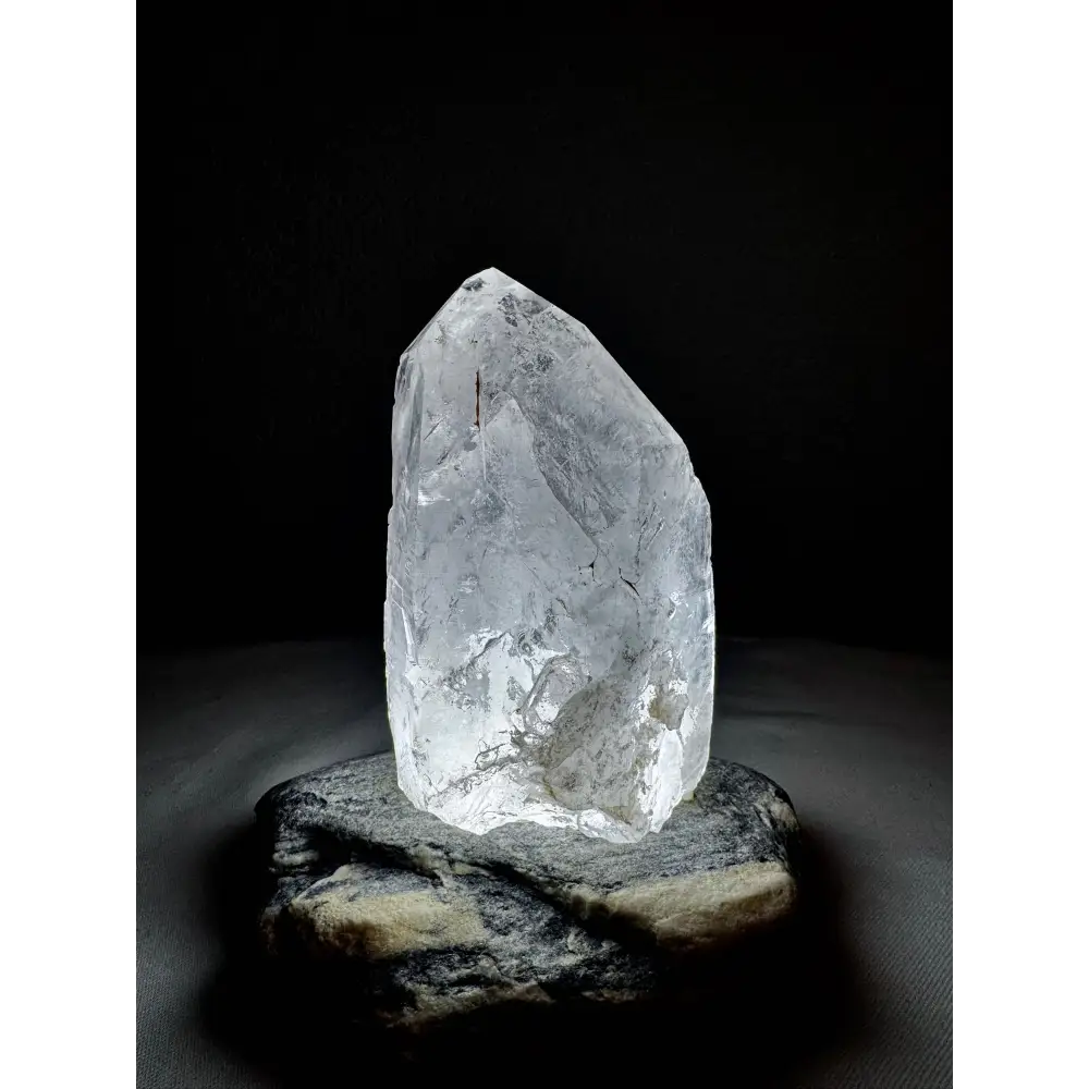 Transparenter Bergkristall-Quarz für Natürliche Bergkristall-Lampe