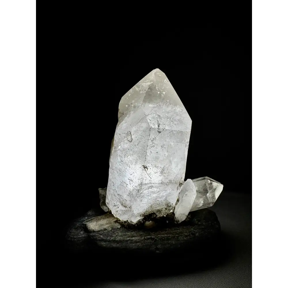 Transparenter Bergkristall-Quartz-Kristallcluster für die Bergkristall-Lampe