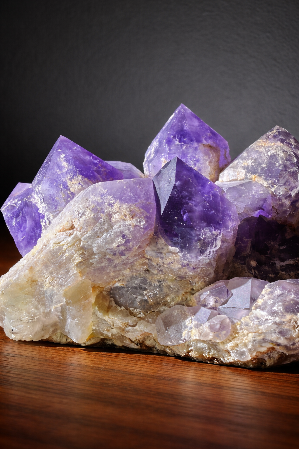 Amethyst crystal cluster