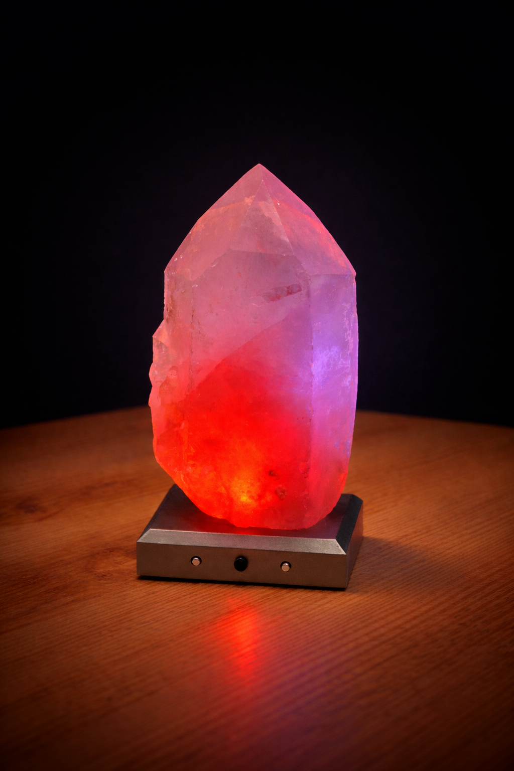 Red LED Rock Crystal