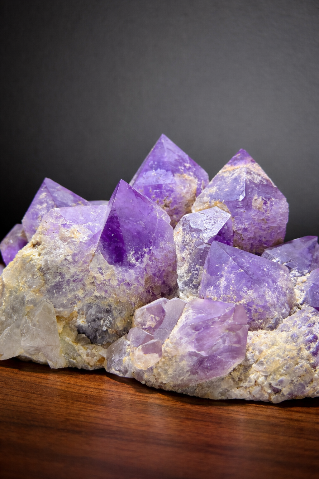 Amethyst-Kristallgruppe