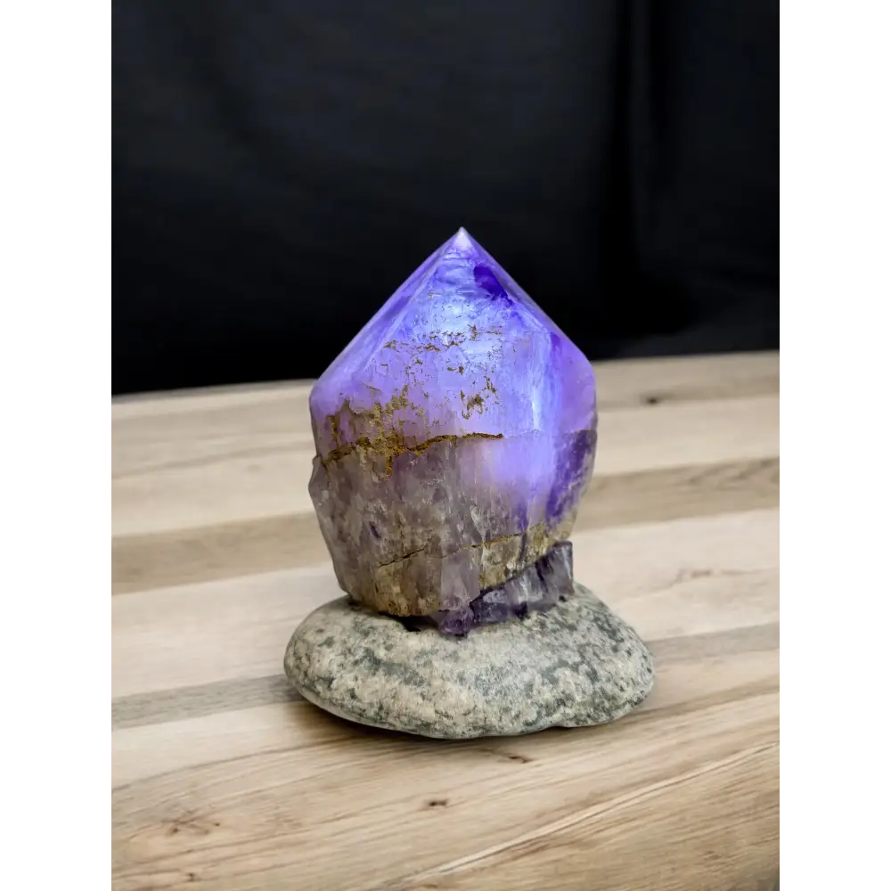 Lila Amethyst Kristallspitze für die Amethyst-Lampe Natur, energetisierend und dekorativ