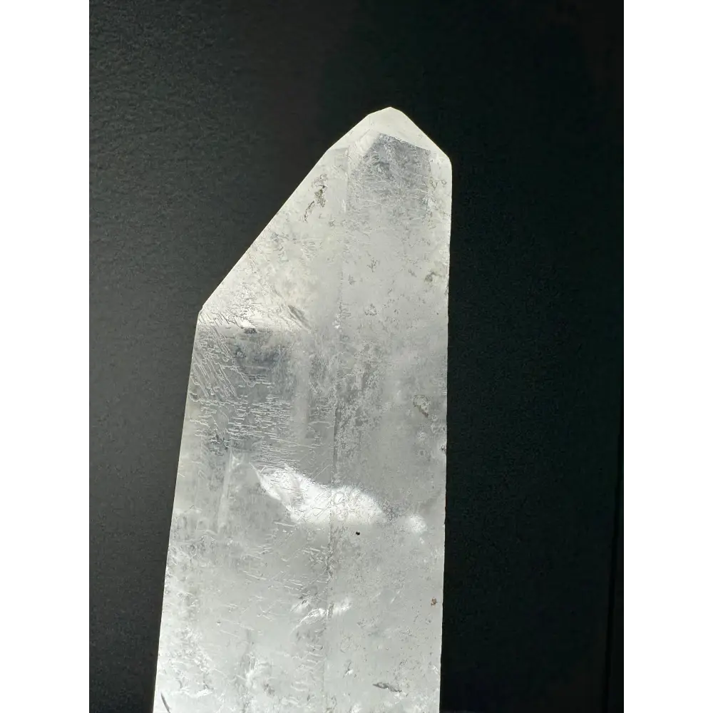 Transparenter Bergkristall-Quartz-Spitzenlampe für natürliche Lichtverstrahlung