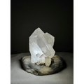Exclusive rock crystal lamp with natural crystal - Mitho by Mineralienhotel